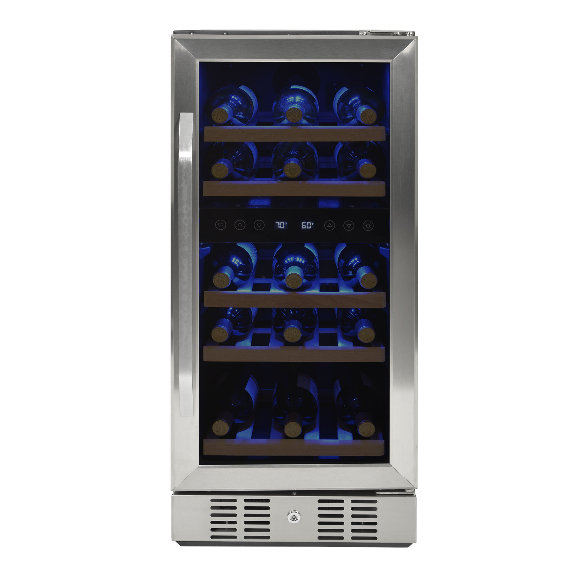 NewAir 29 Bottle Dual Zone BuiltIn Wine Cooler & Reviews Wayfair